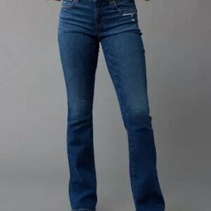 American Eagle Jeans Hi Rise Womens Sz 8 Blue Vintage Boot Stretch Medium Wash
